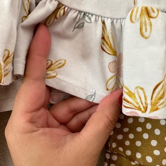 Made By Molly 3T three piece set (two peplums & one legging) - Picture 10 of 12